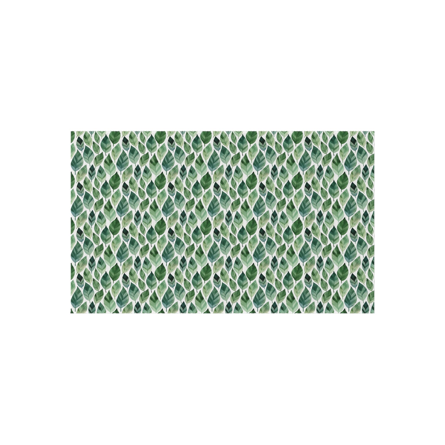 Green Leaf Botanical Indoor Outdoor Rug