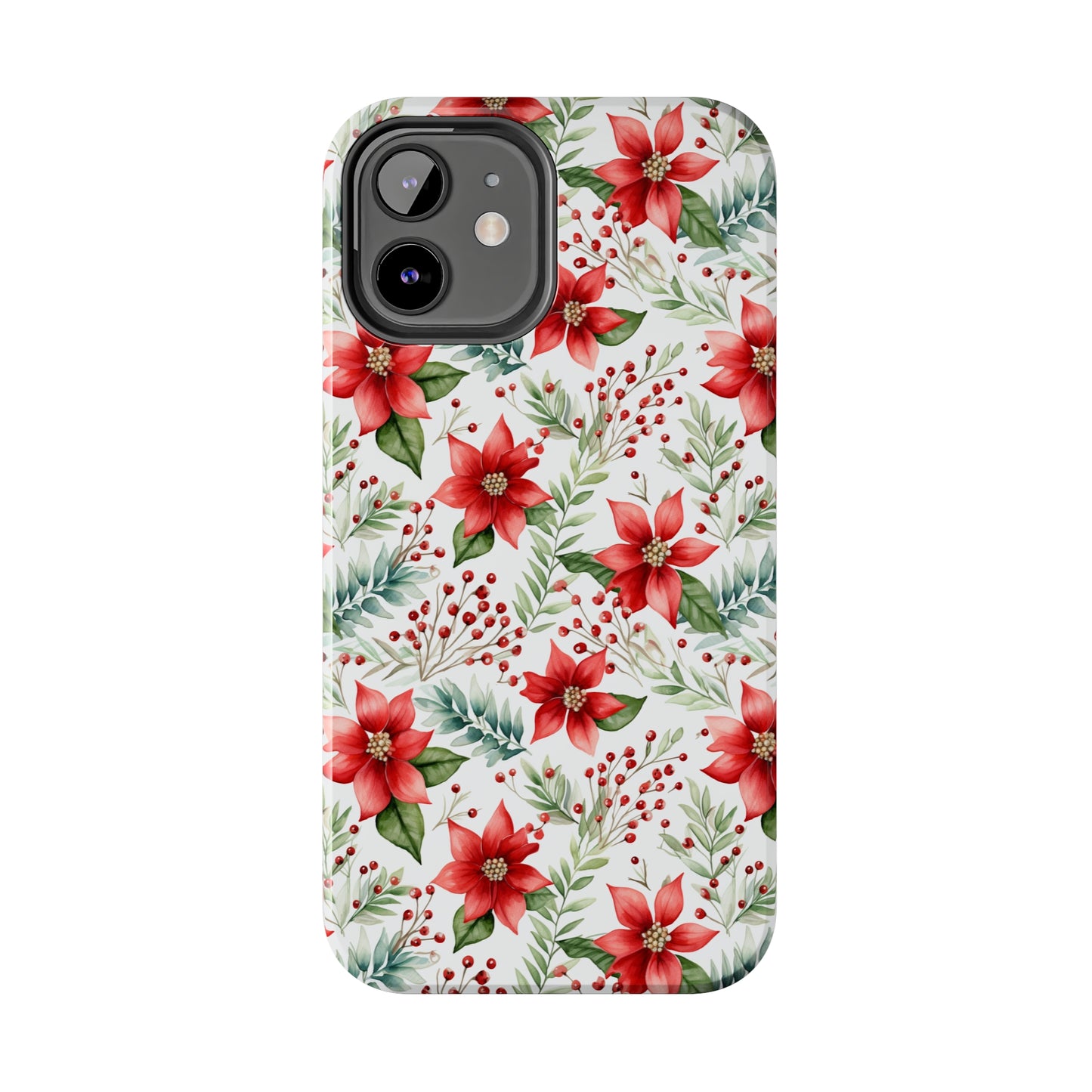 Christmas Poinsettia Phone Cases