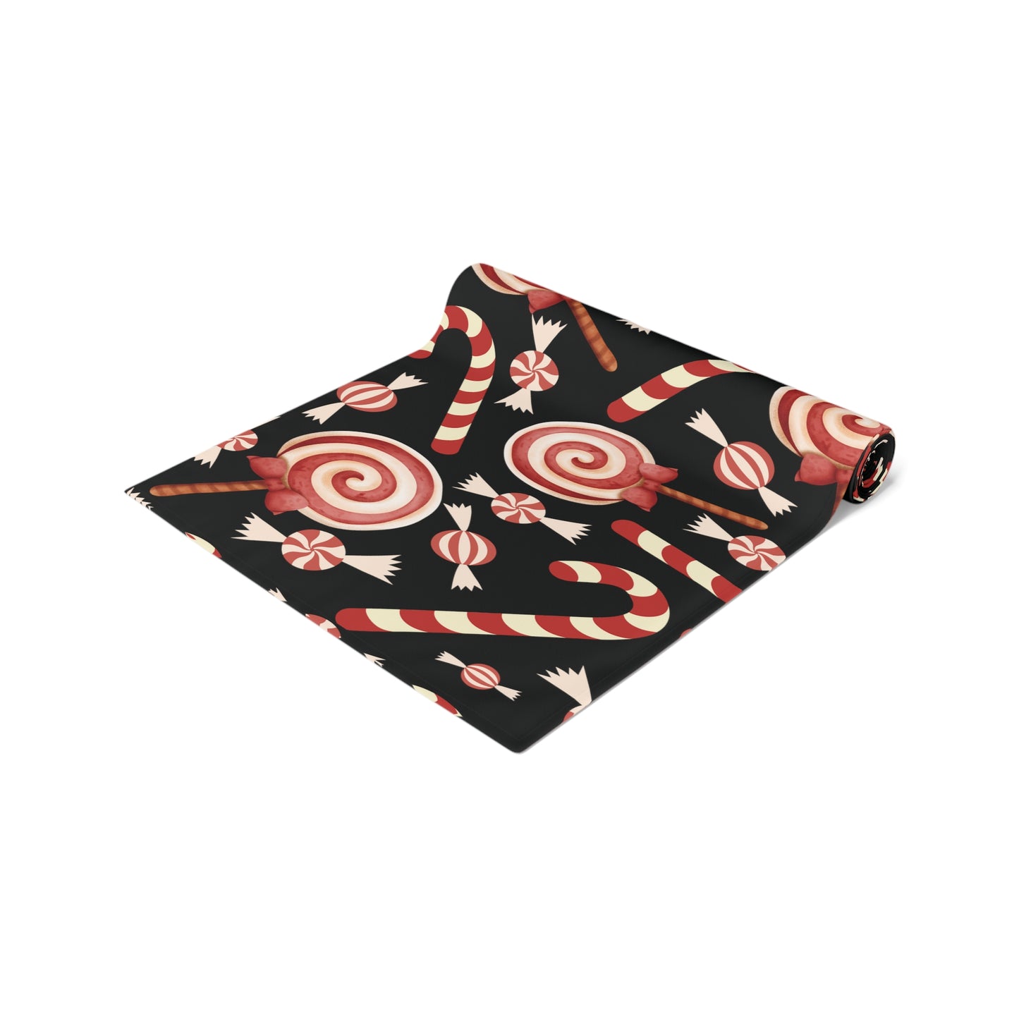 Christmas Candy Cane Table Runner