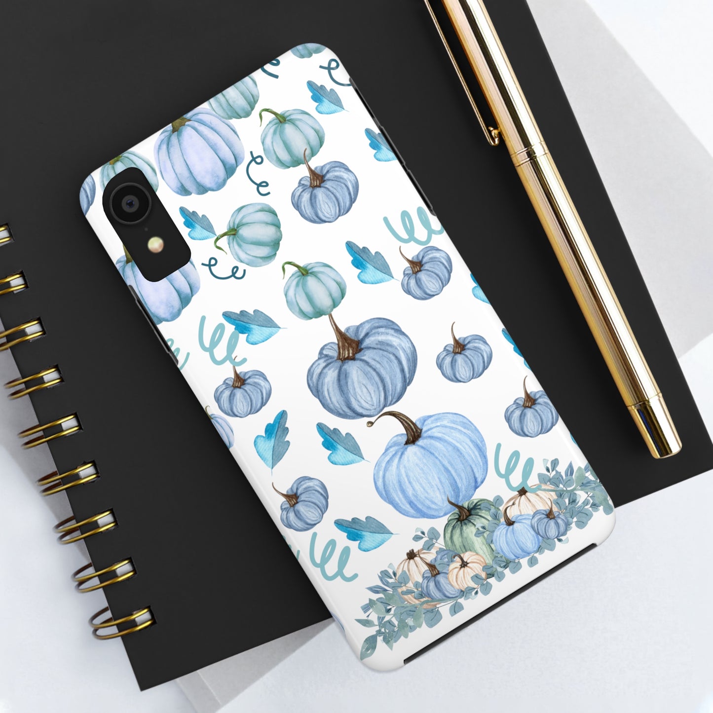 Fall Phone Case / Blue Pumpkin Iphone Case