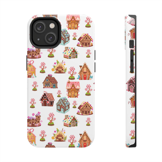 christmas gingerbread house iphone case