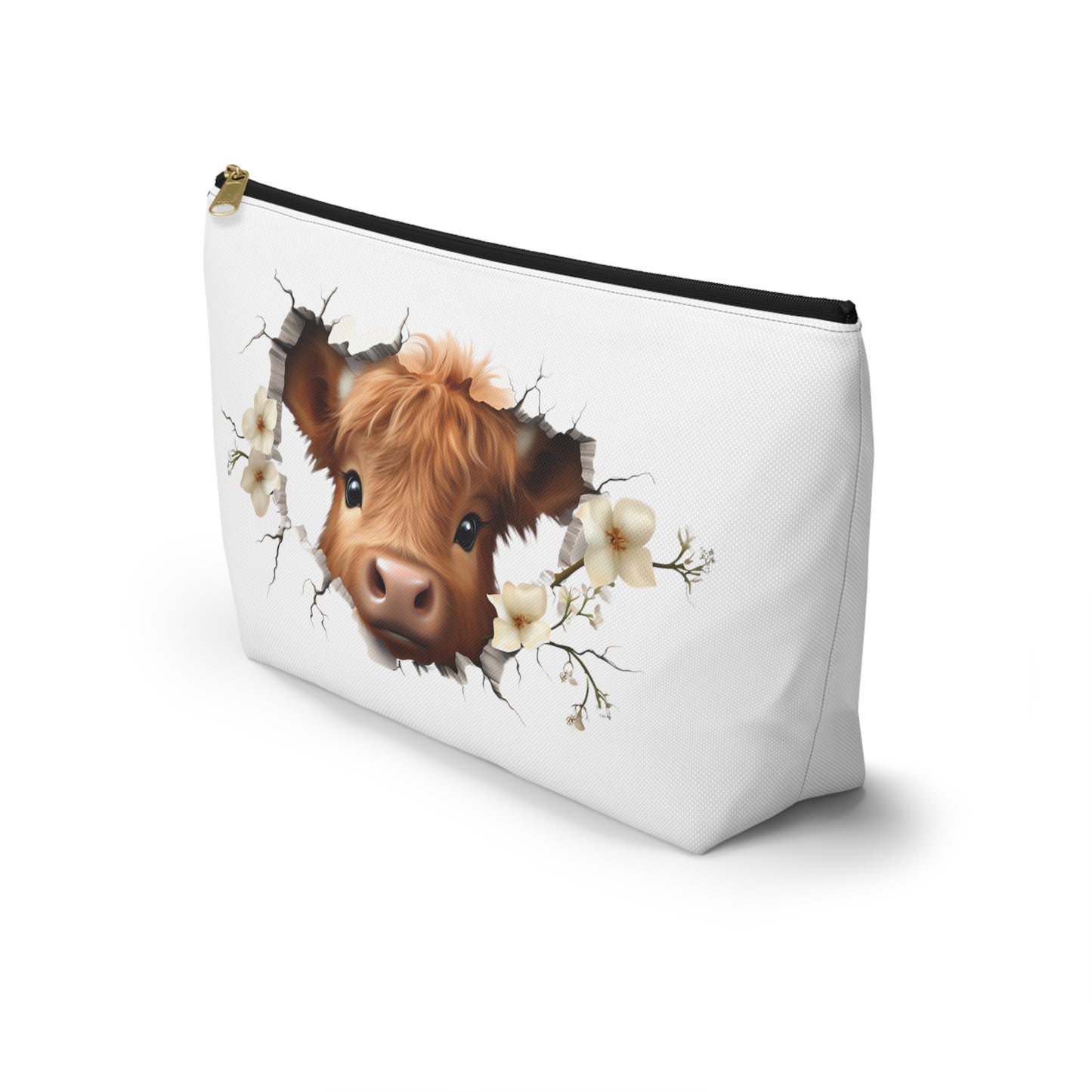 Highland Cow Makeup Bag