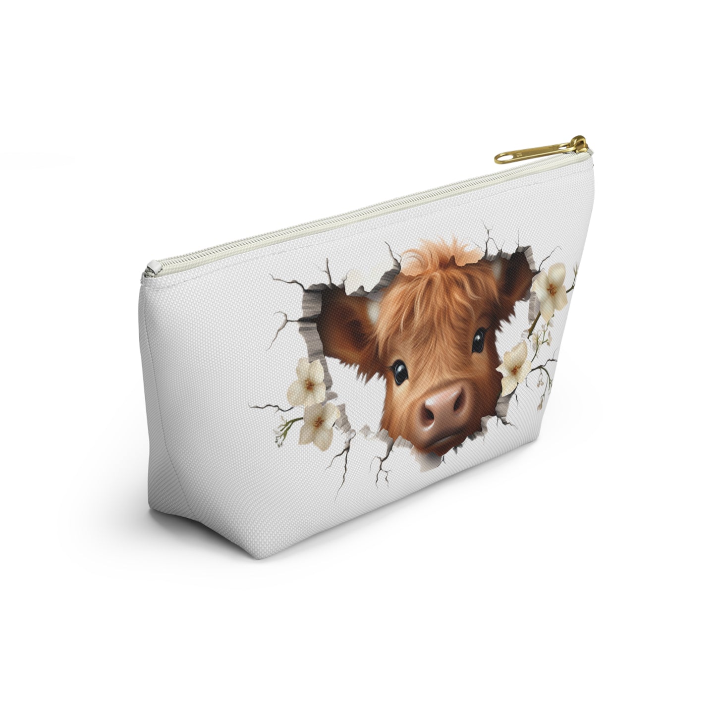 Highland Cow Makeup Bag