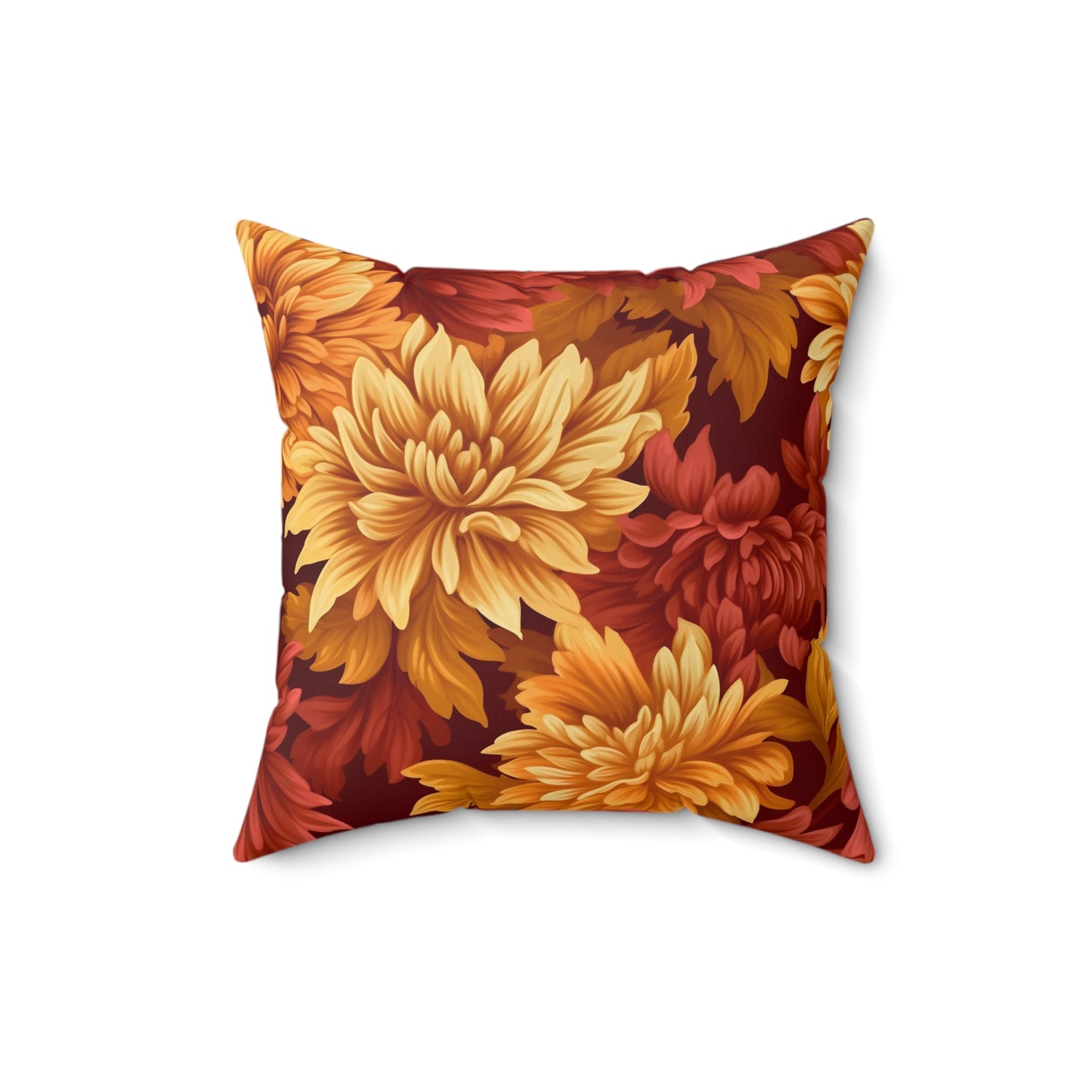 Fall Dahlia Pillow / Fall Colors Decor