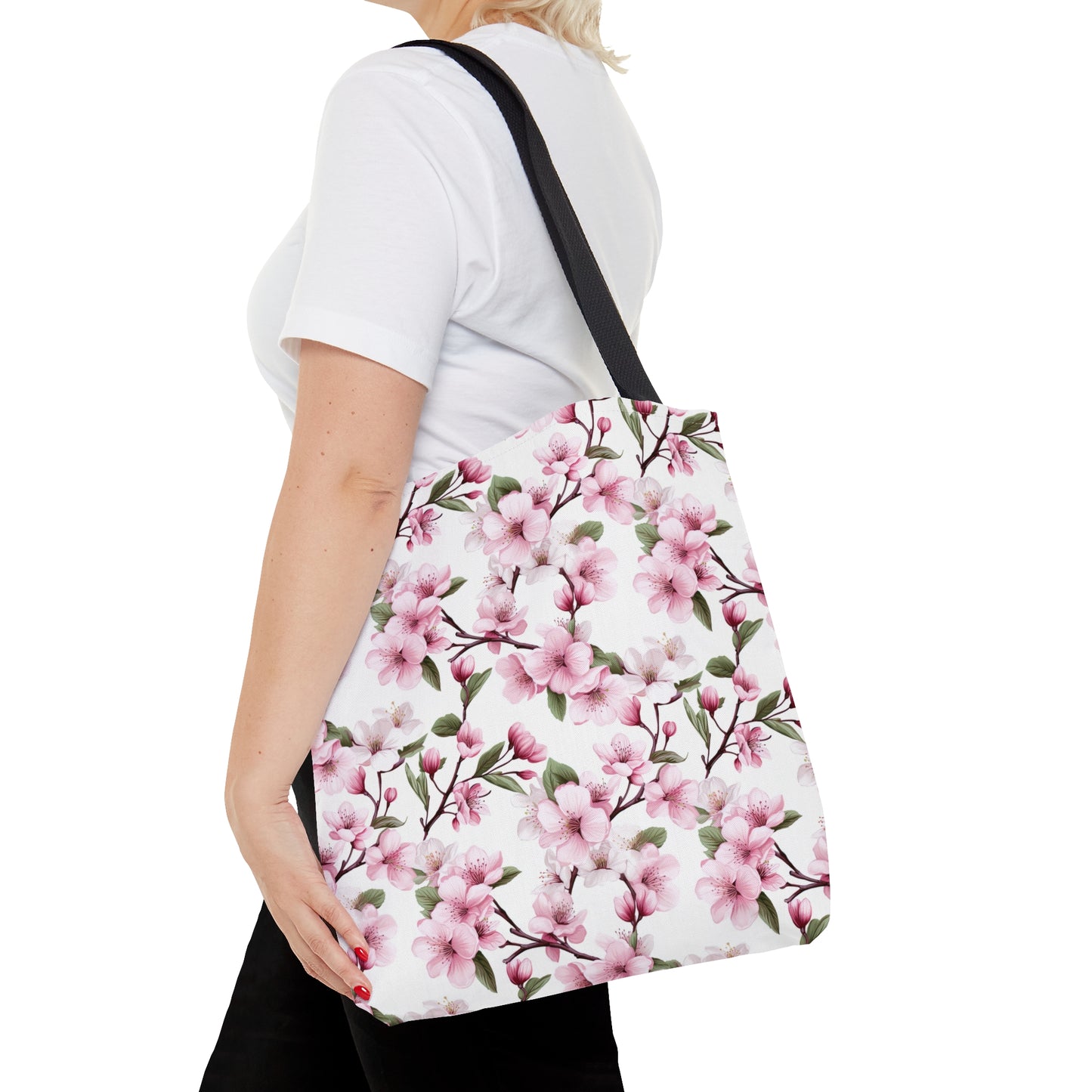 Pink Sakura Cherry Blossom Tote Bag