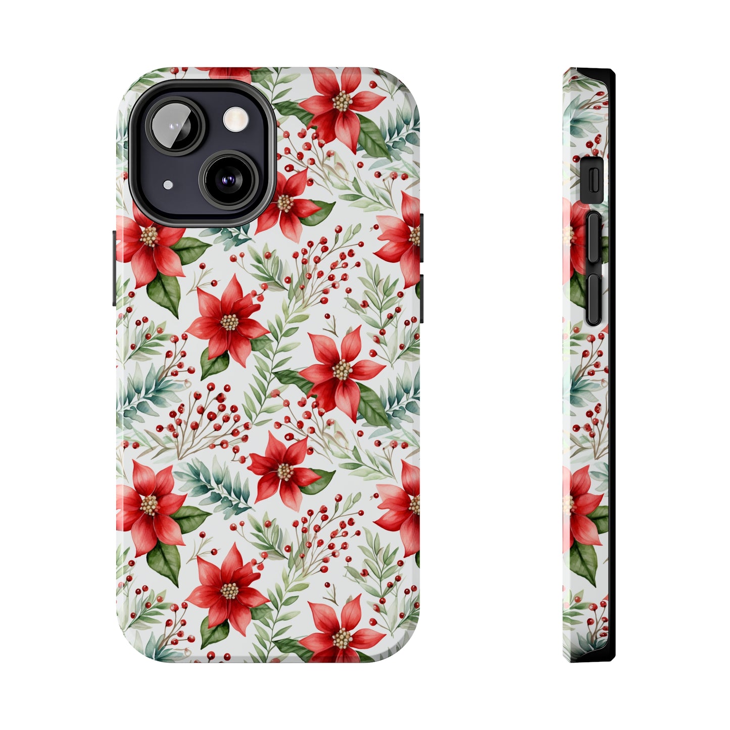 Christmas Poinsettia Phone Cases