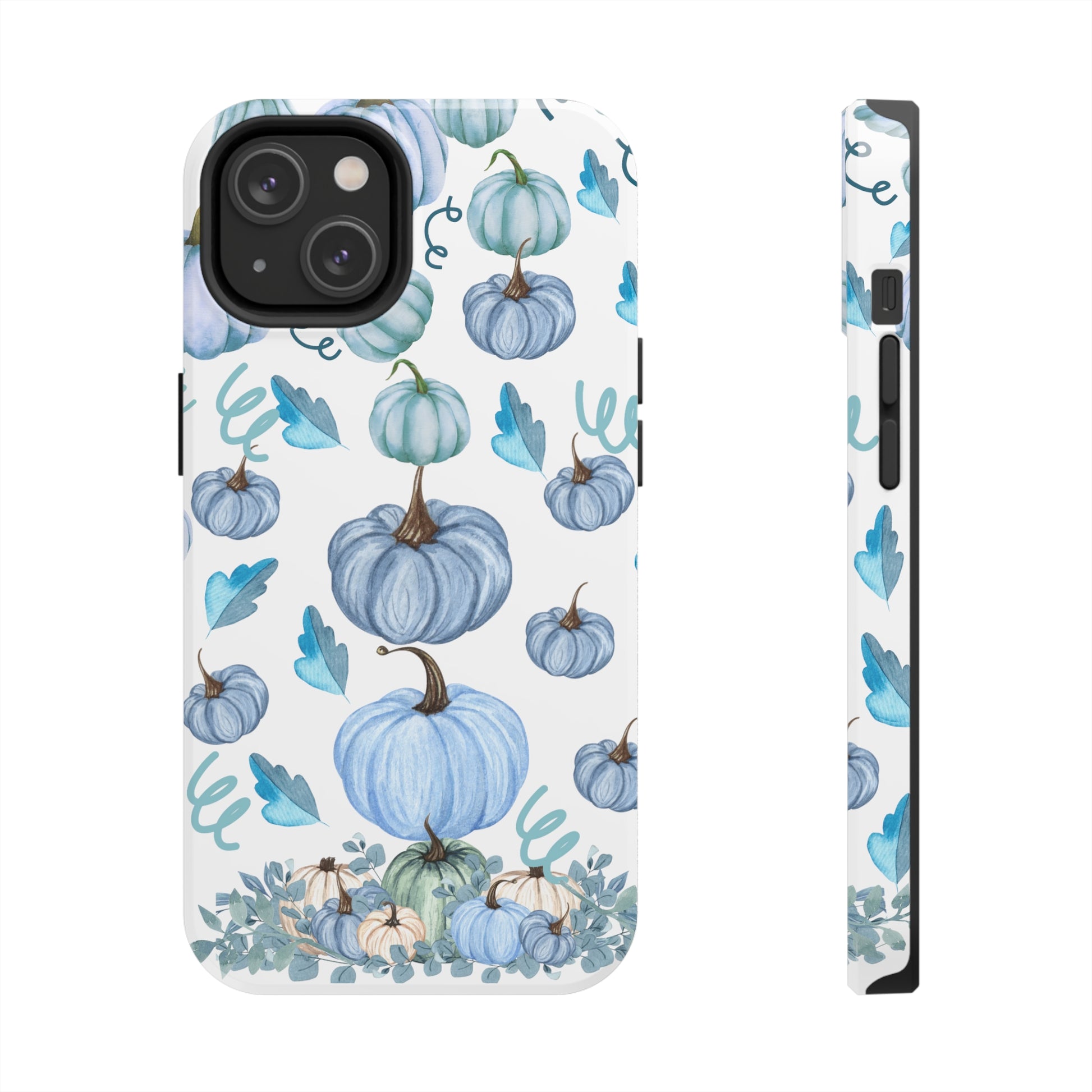 fall blue pumpkin iphone case