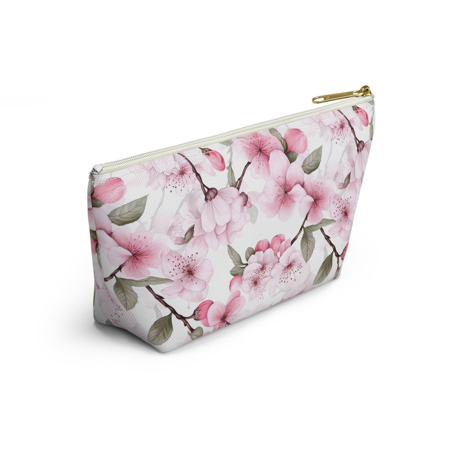 Pink Cherry Blossom Makeup Bag