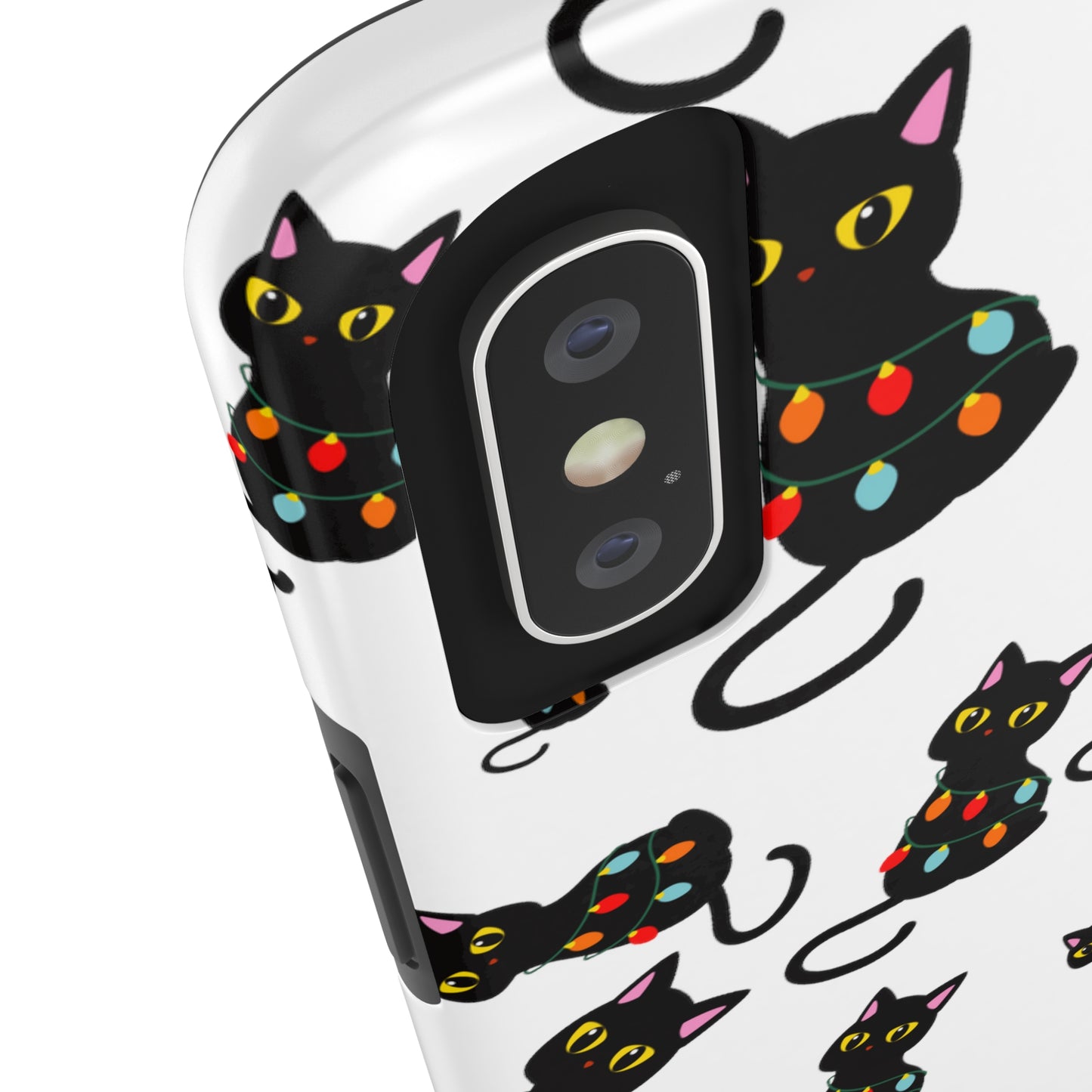 Christmas Black Cat Phone Case