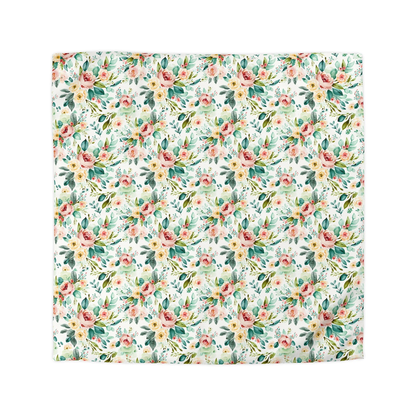 Floral Microfiber Duvet Cover