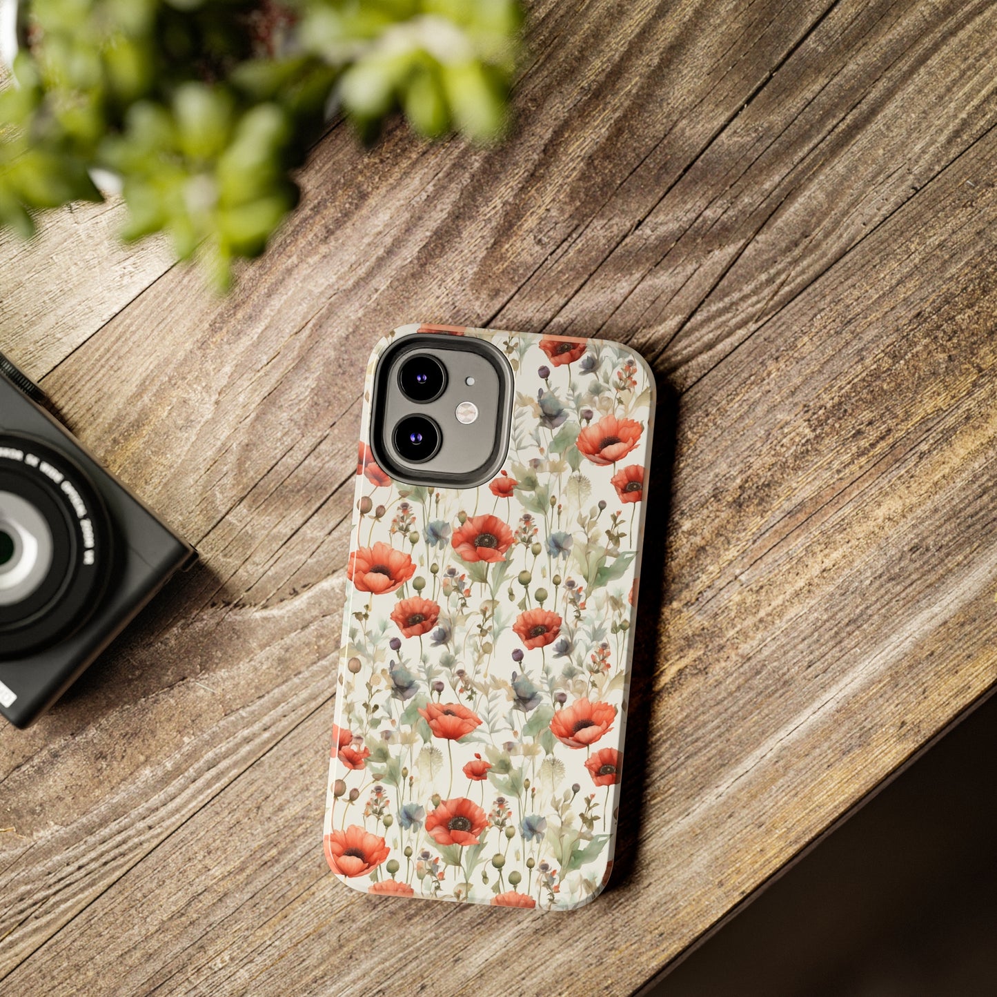 Watercolor Poppy Phone Case