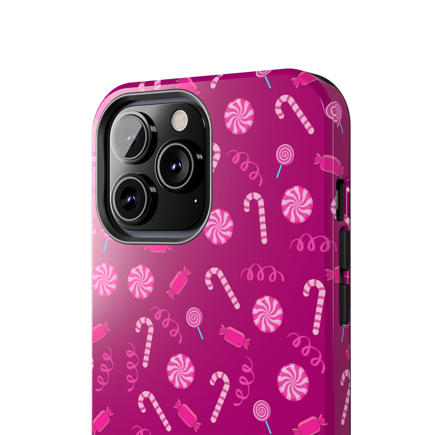 Pink Christmas Candy Cane Phone Case