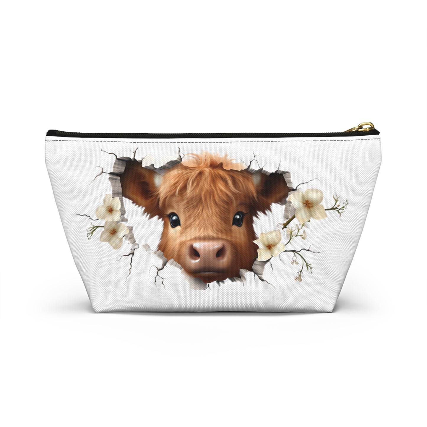 Highland Cow Makeup Bag