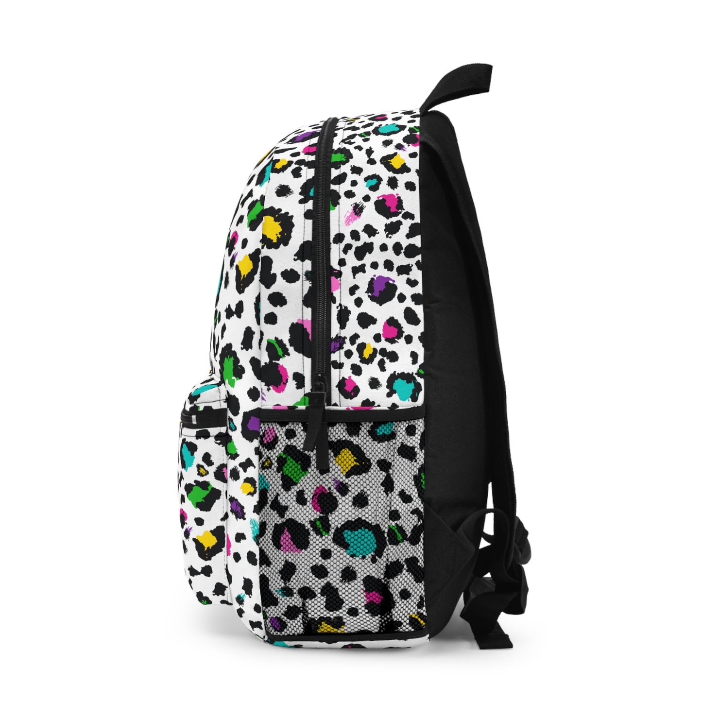 Rainbow Leopard Print Backpack / Personalized Bookbag