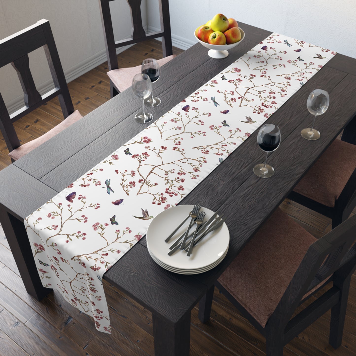 Rose Table Runner / Butterfly Table Runner