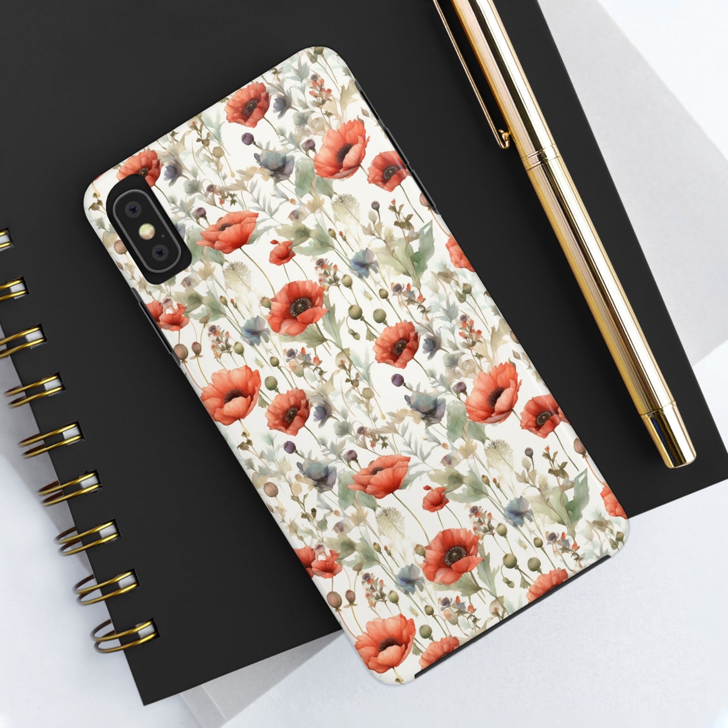 Watercolor Poppy Phone Case