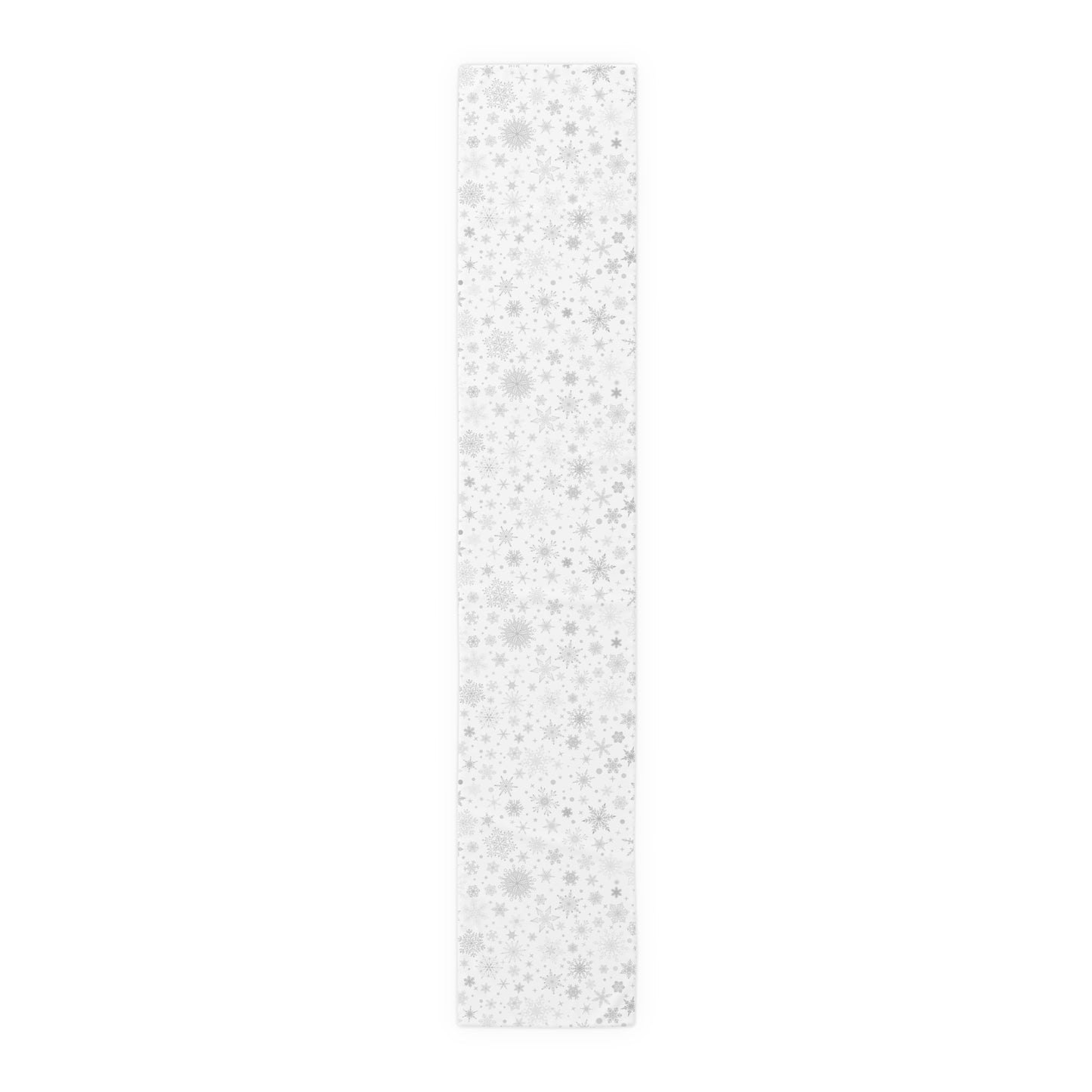 White Christmas Snowflake Table Runner