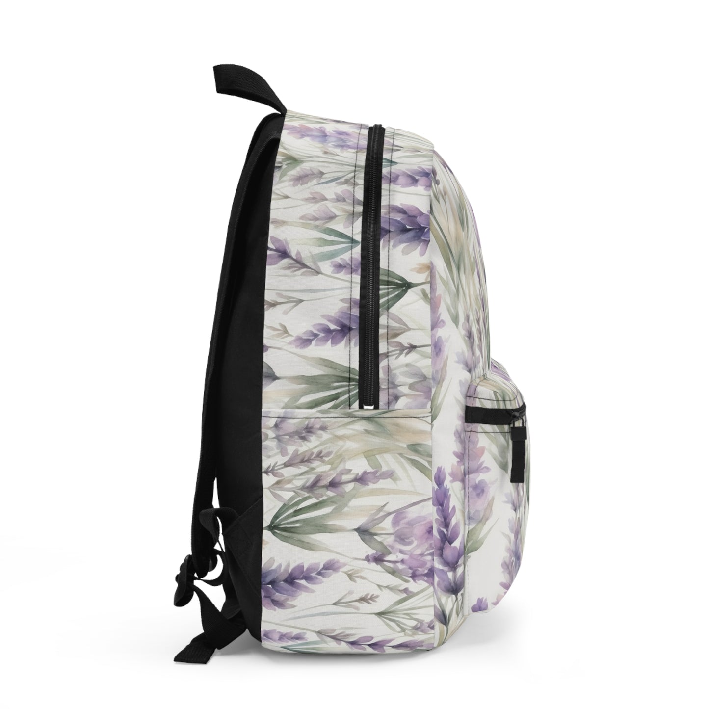 Purple Lavender Floral Backpack