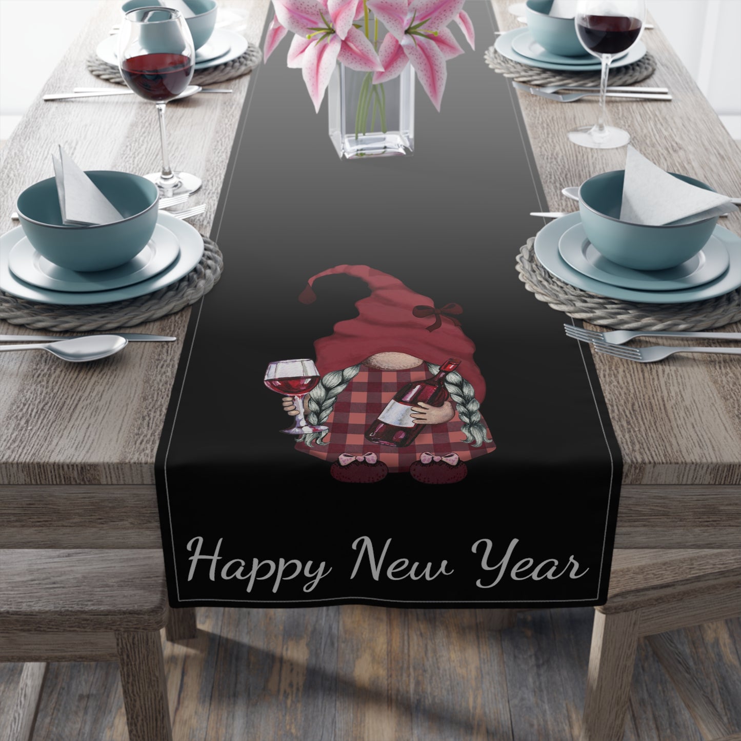 New Years Table Runner / Gnome Table Runner