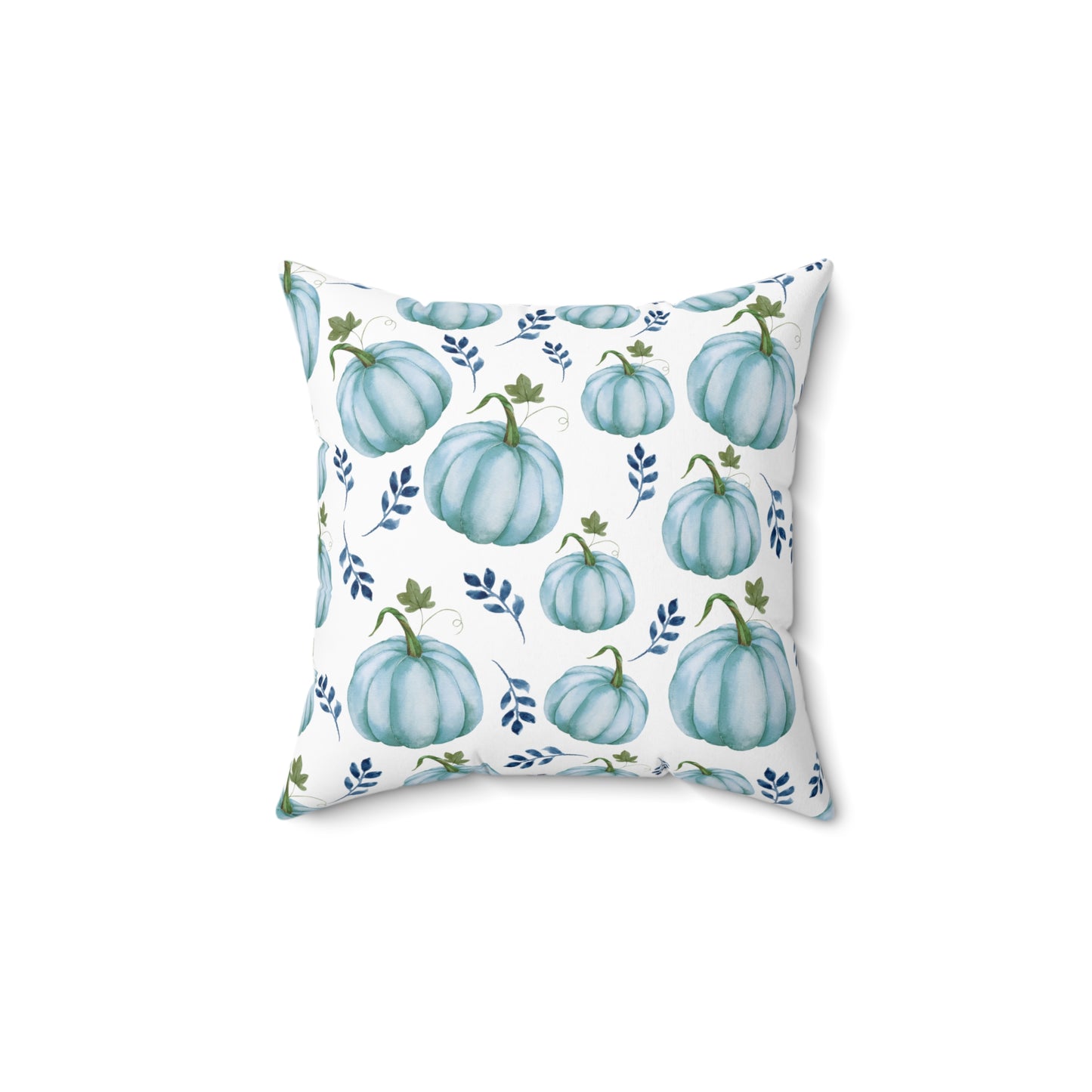 Fall Blue Pumpkin Pillow