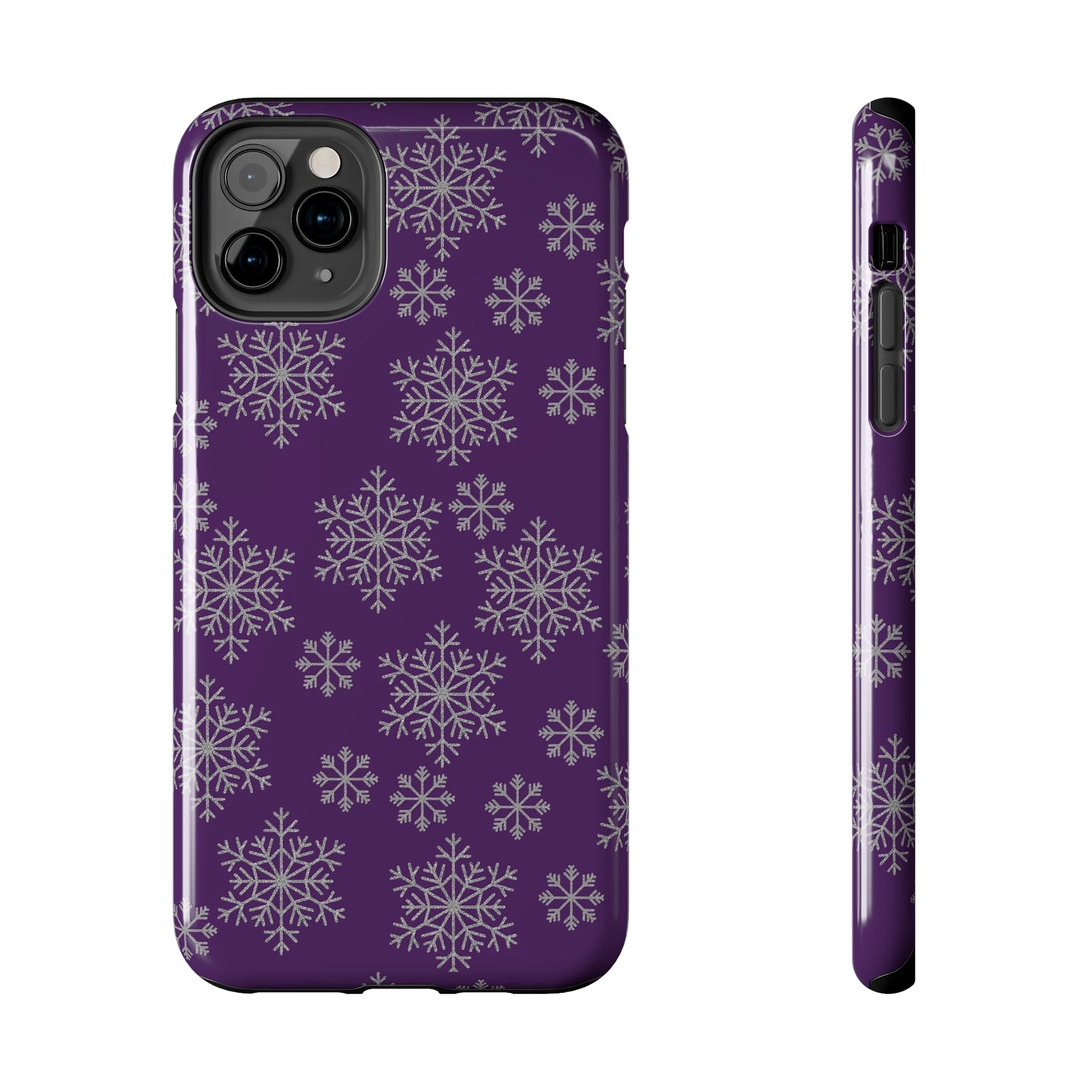 Purple Snowflake Winter Phone Case