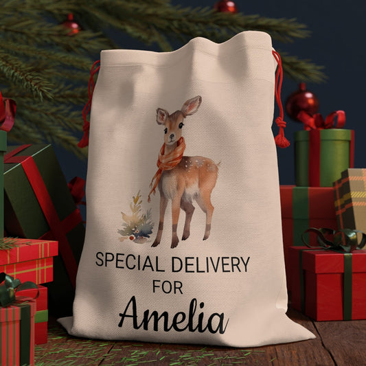 baby reindeer christmas santa sack
