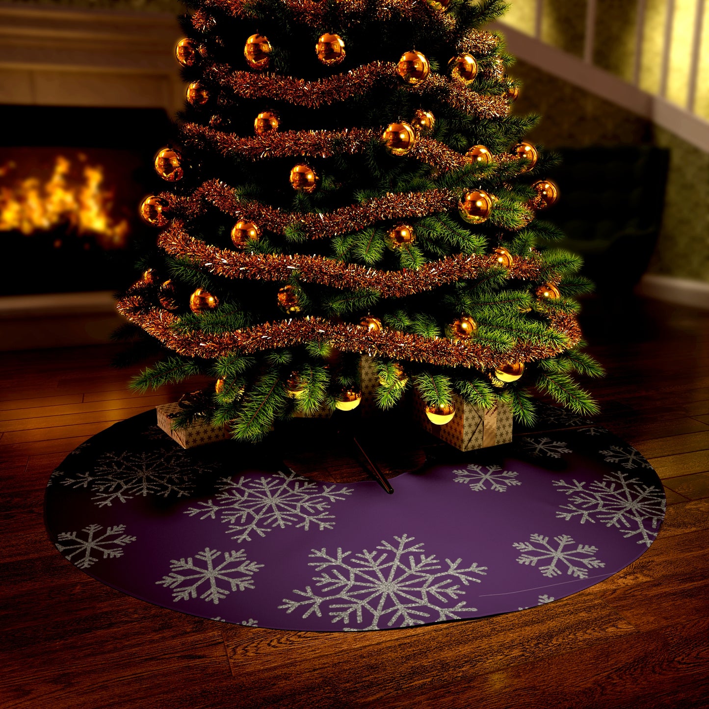 Purple Tree Skirt / Christmas Tree Skirt