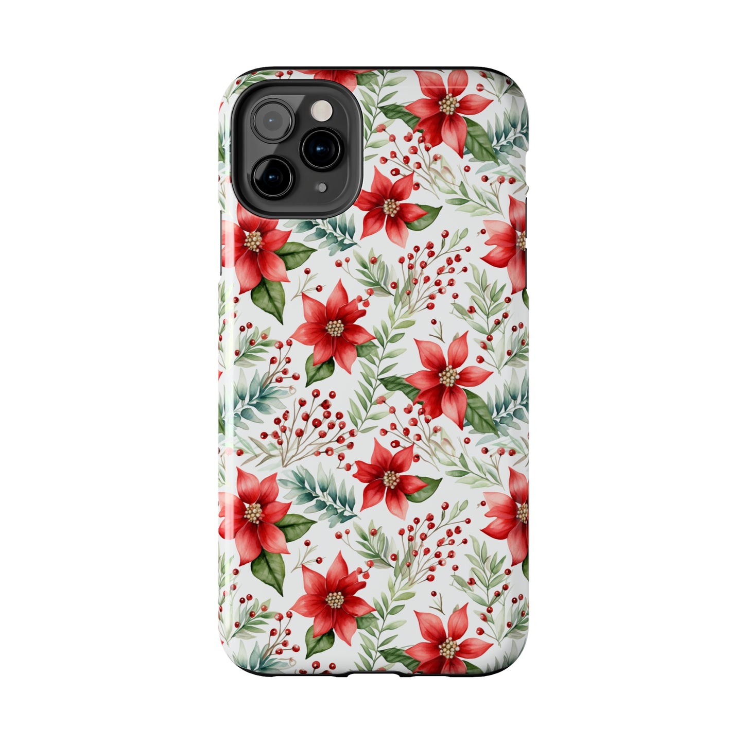 Christmas Poinsettia Phone Cases