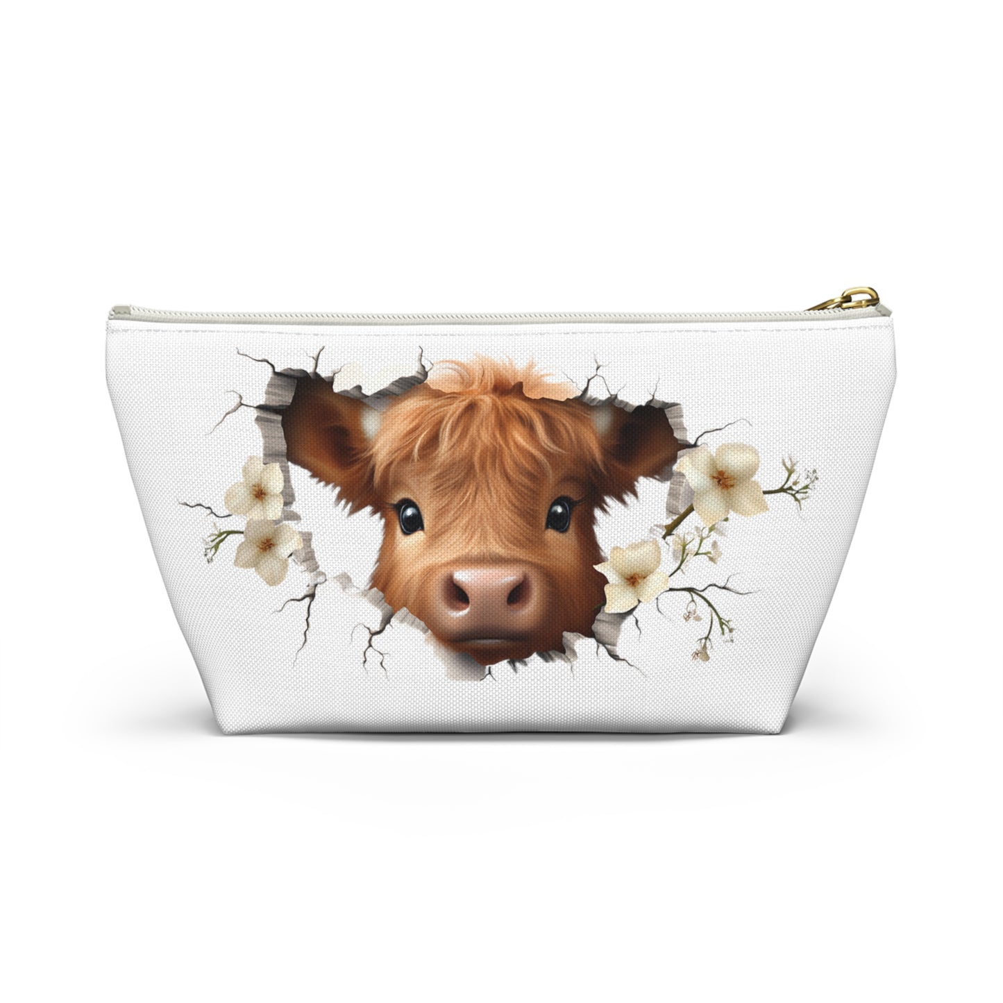 Highland Cow Makeup Bag