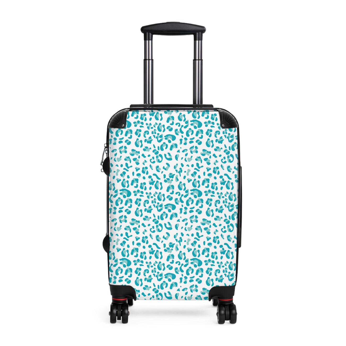 womens blue leopard print suitcase