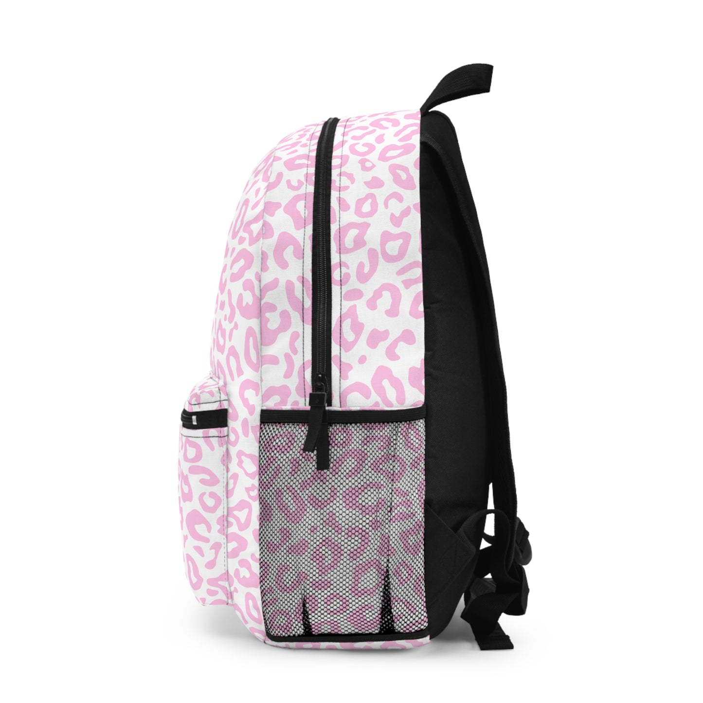 Pink Leopard Print Backpack
