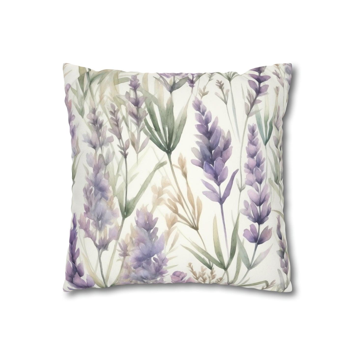 Lavender Watercolor Pillow Case