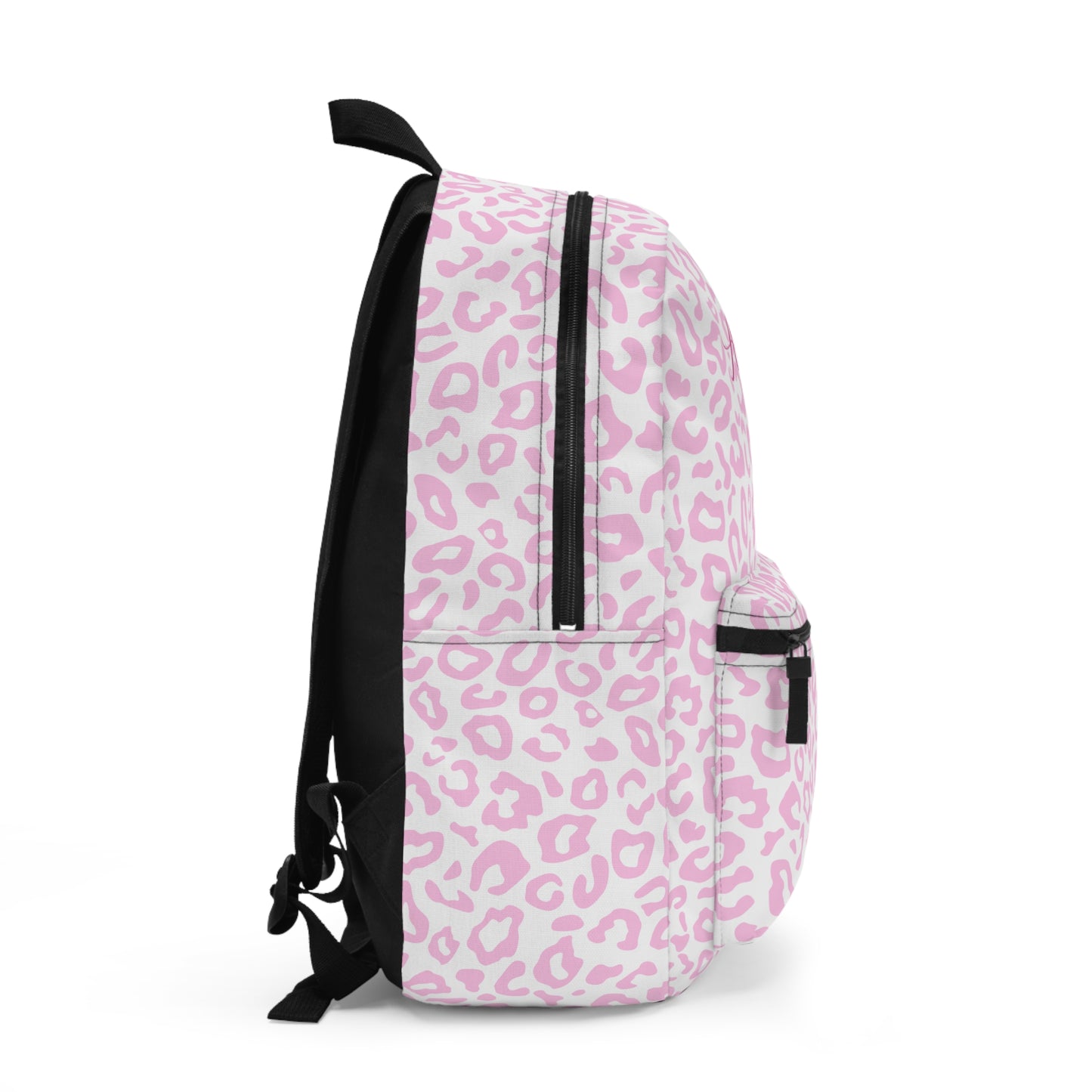 Pink Leopard Print Backpack