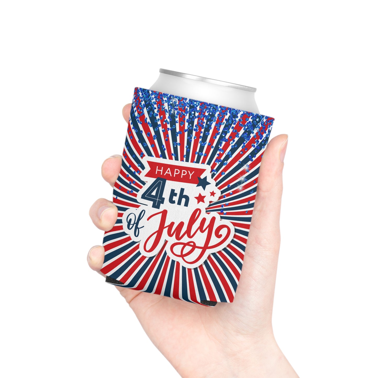 4th of July Can Koozie / Patriotic Can Cooler