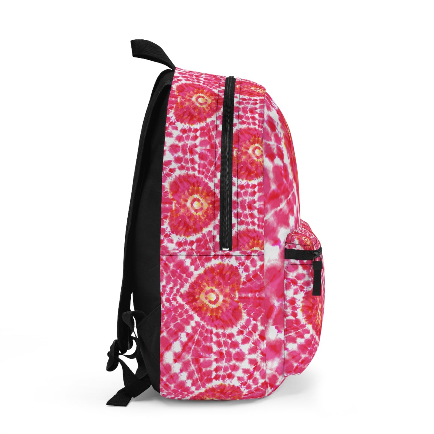 Pink Tie Dye Backpack / Personalized Heart Bookbag