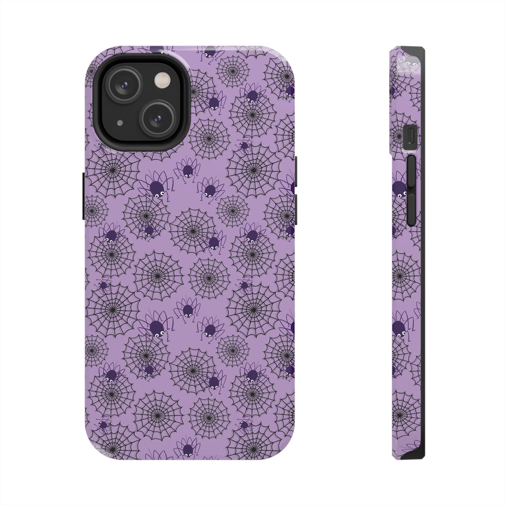 halloween purple spider web iphone case