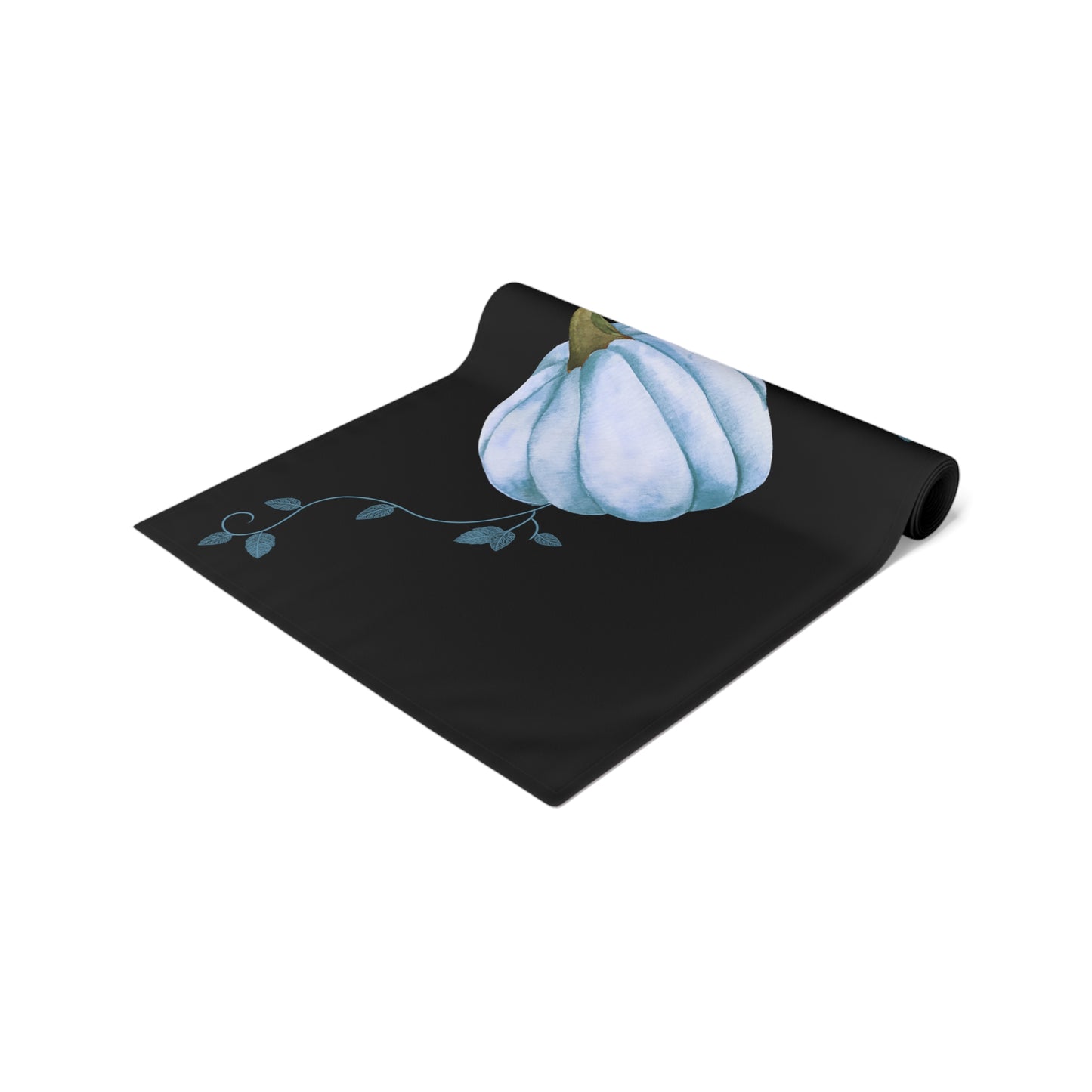 Blue Pumpkin Fall Table Runner