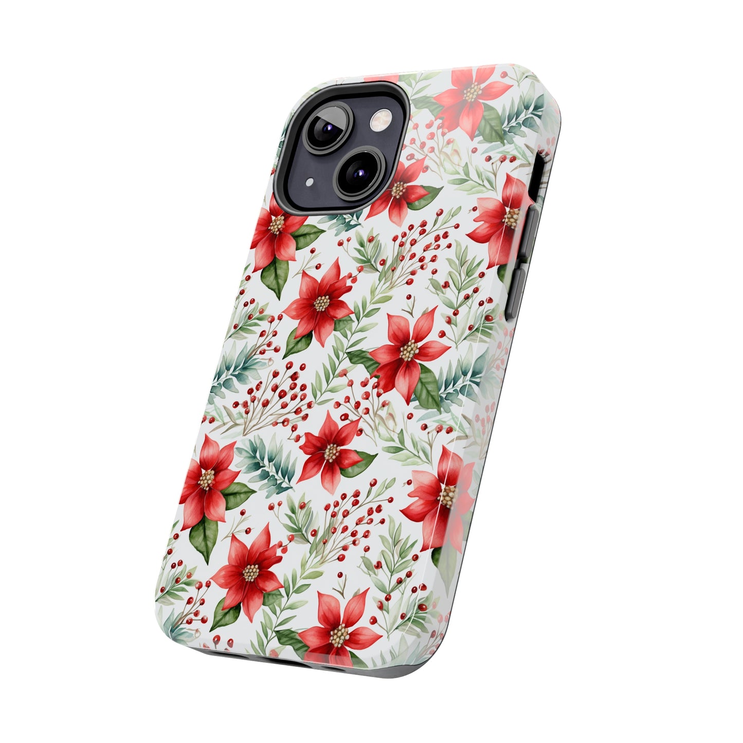 Christmas Poinsettia Phone Cases