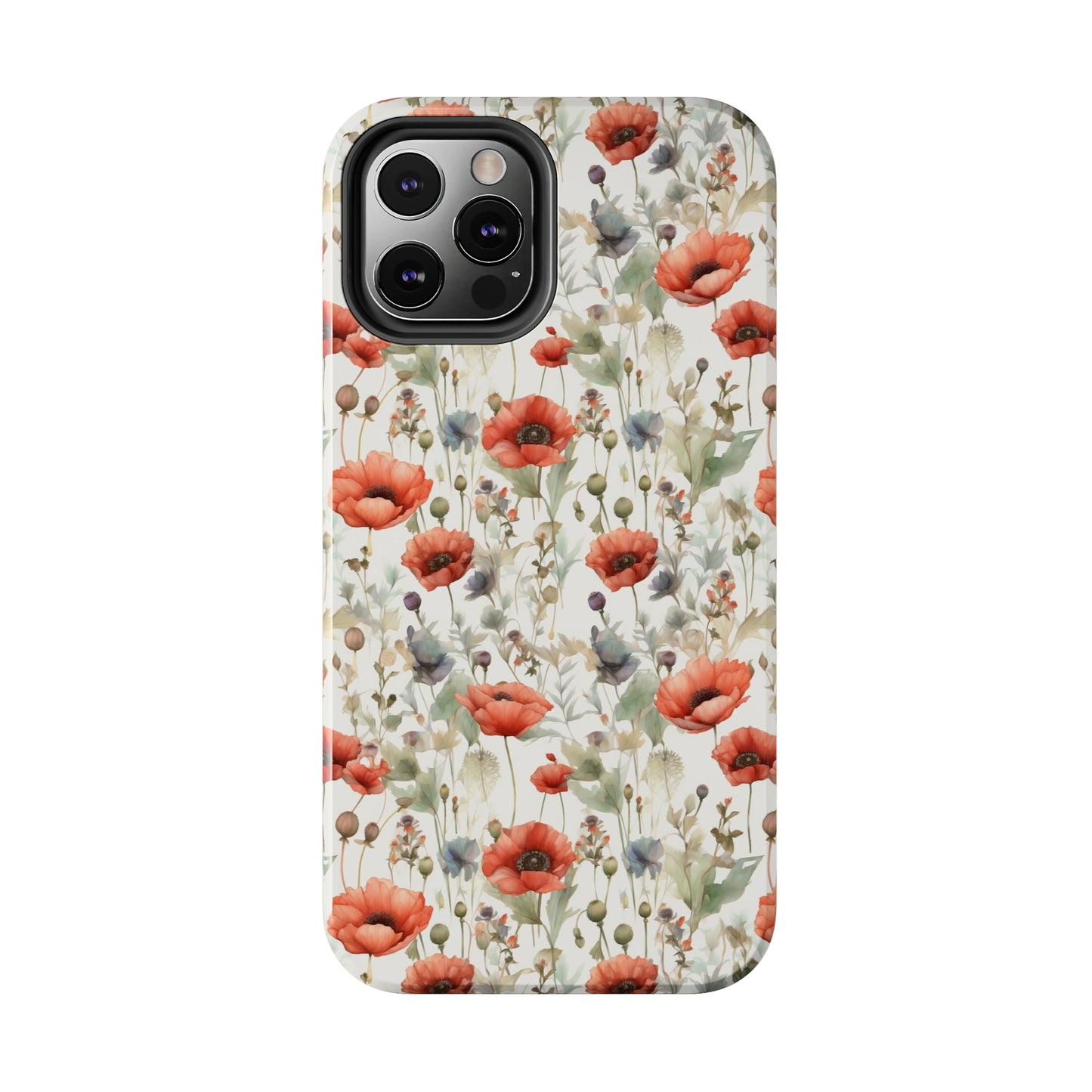 Watercolor Poppy Phone Case