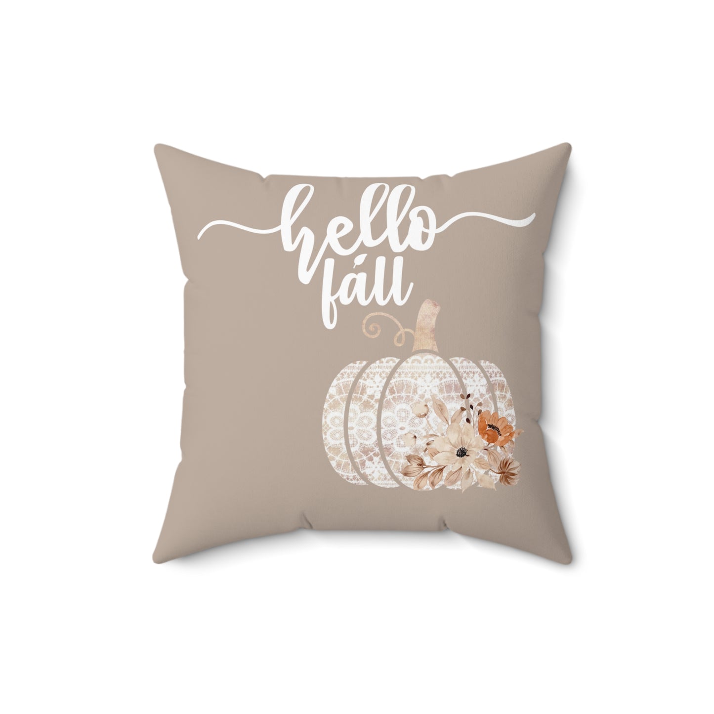 Hello Fall Pillow / Pumpkin Pillow