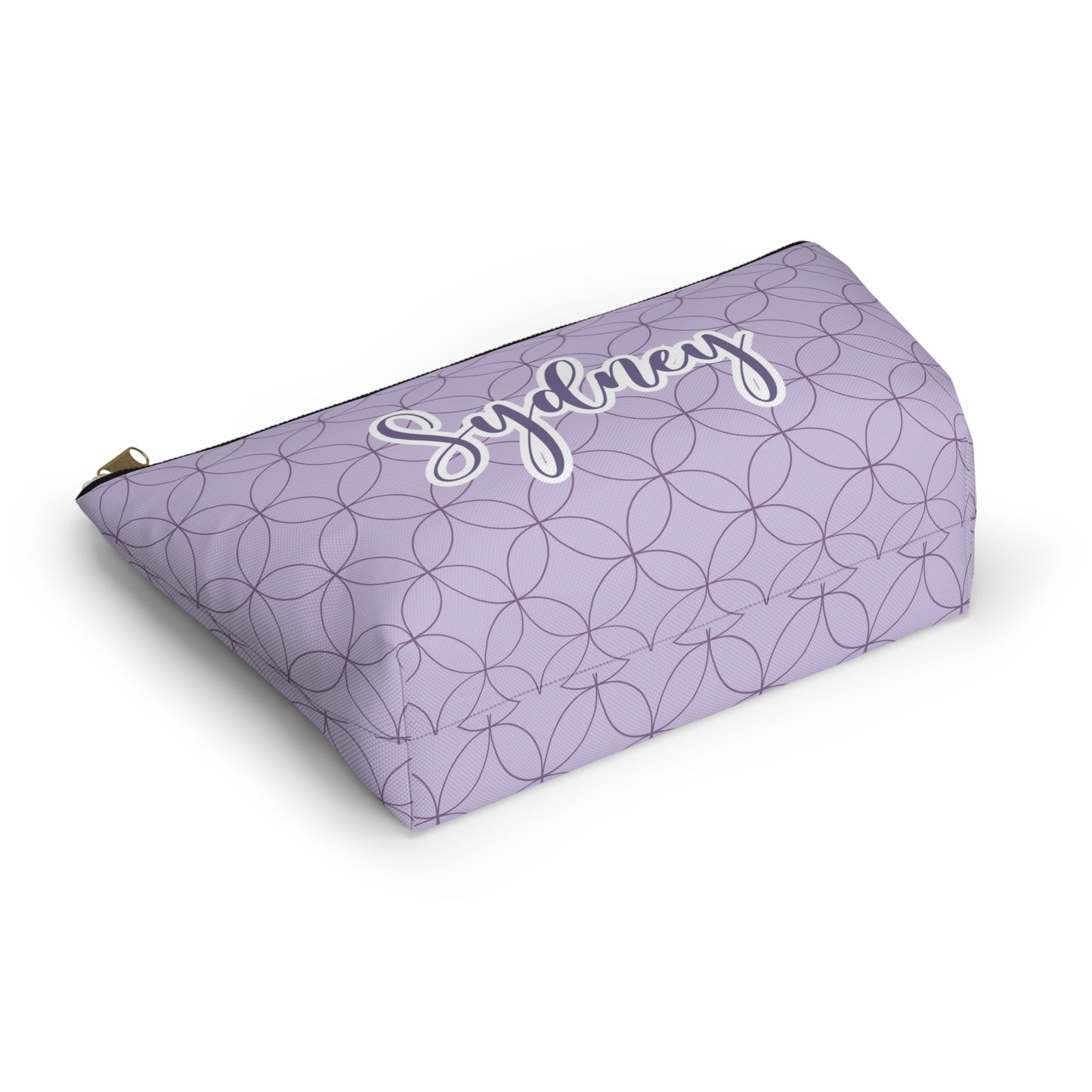 Purple Makeup Bag / Personalized Cosmetic Bag