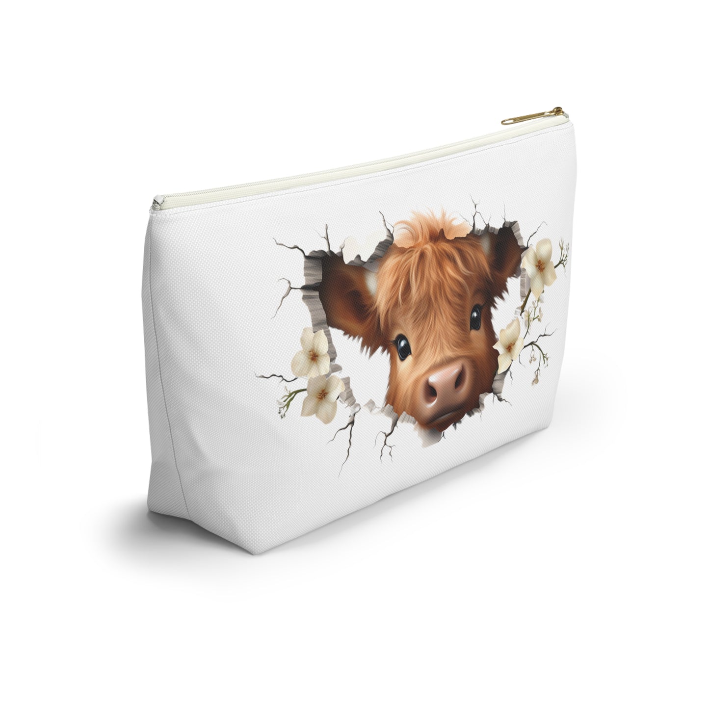 Highland Cow Makeup Bag
