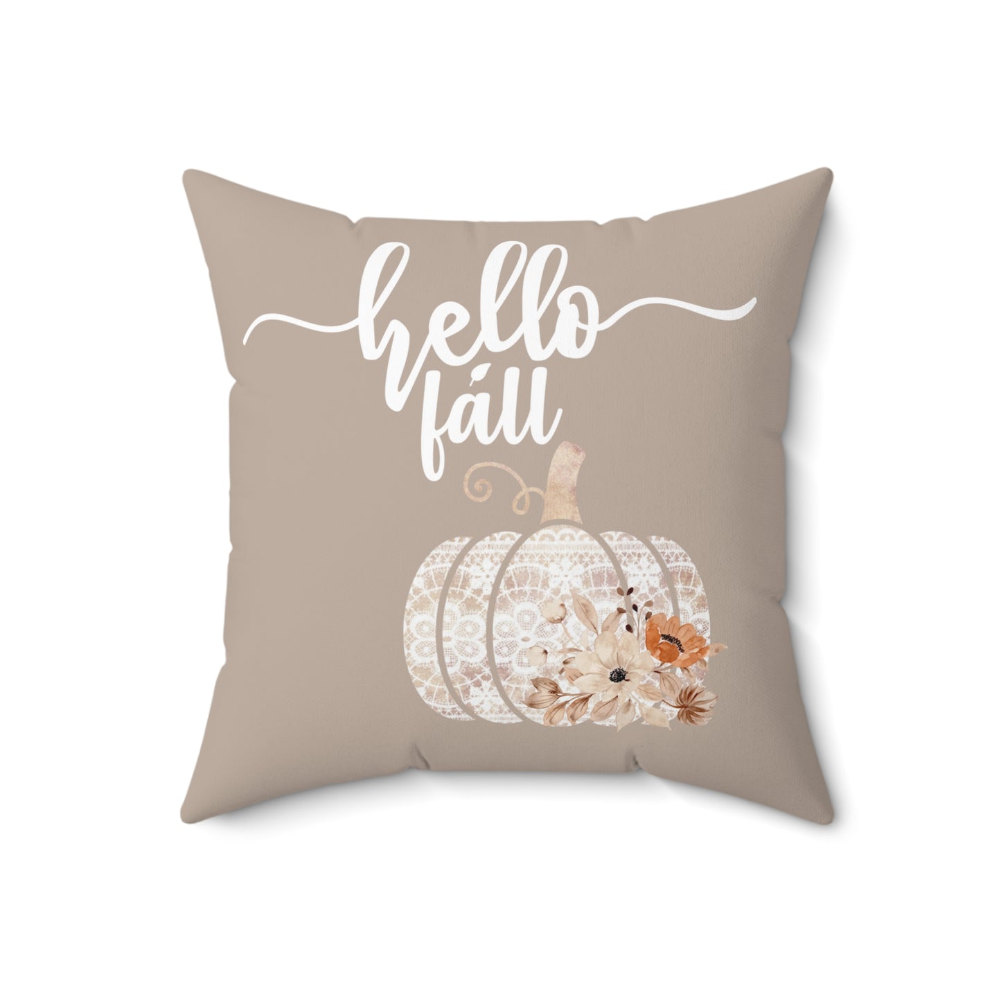 Hello Fall Pillow / Pumpkin Pillow