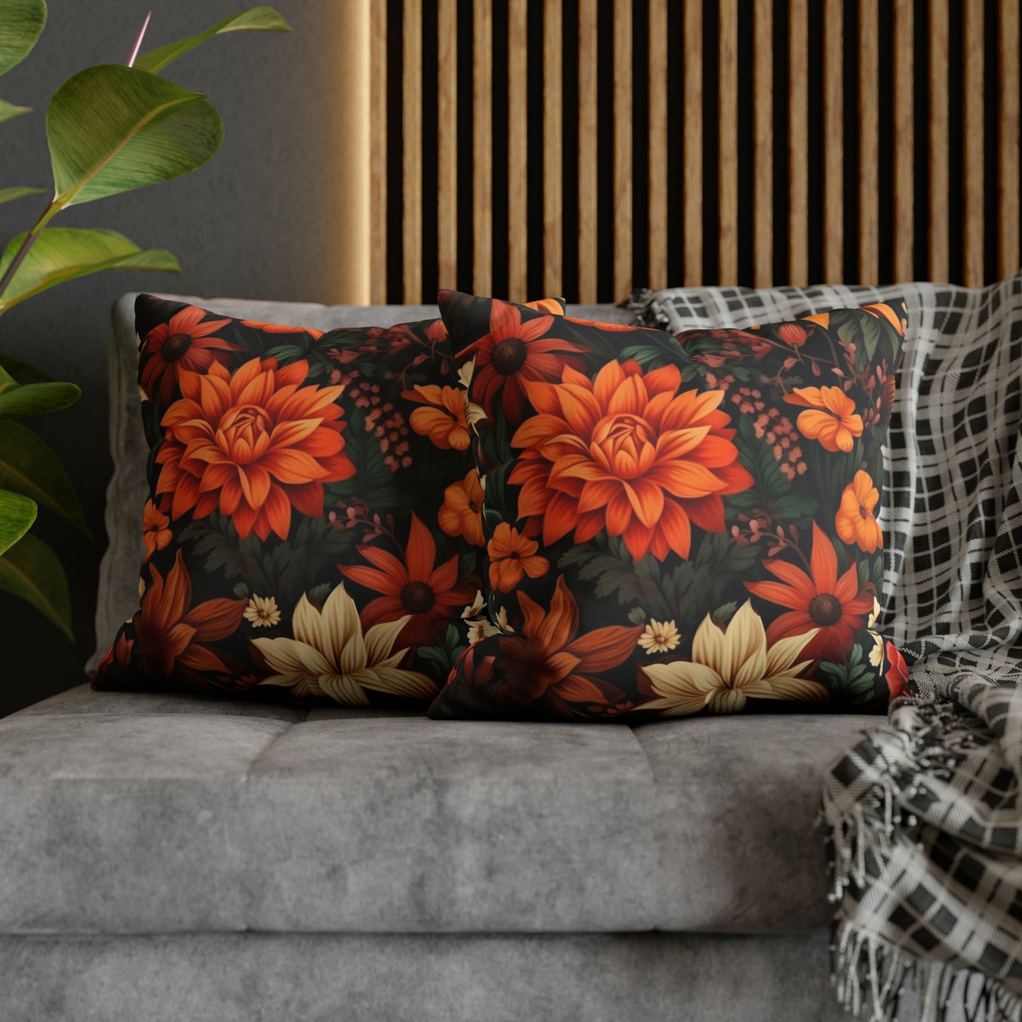 Fall Floral Pillow Case