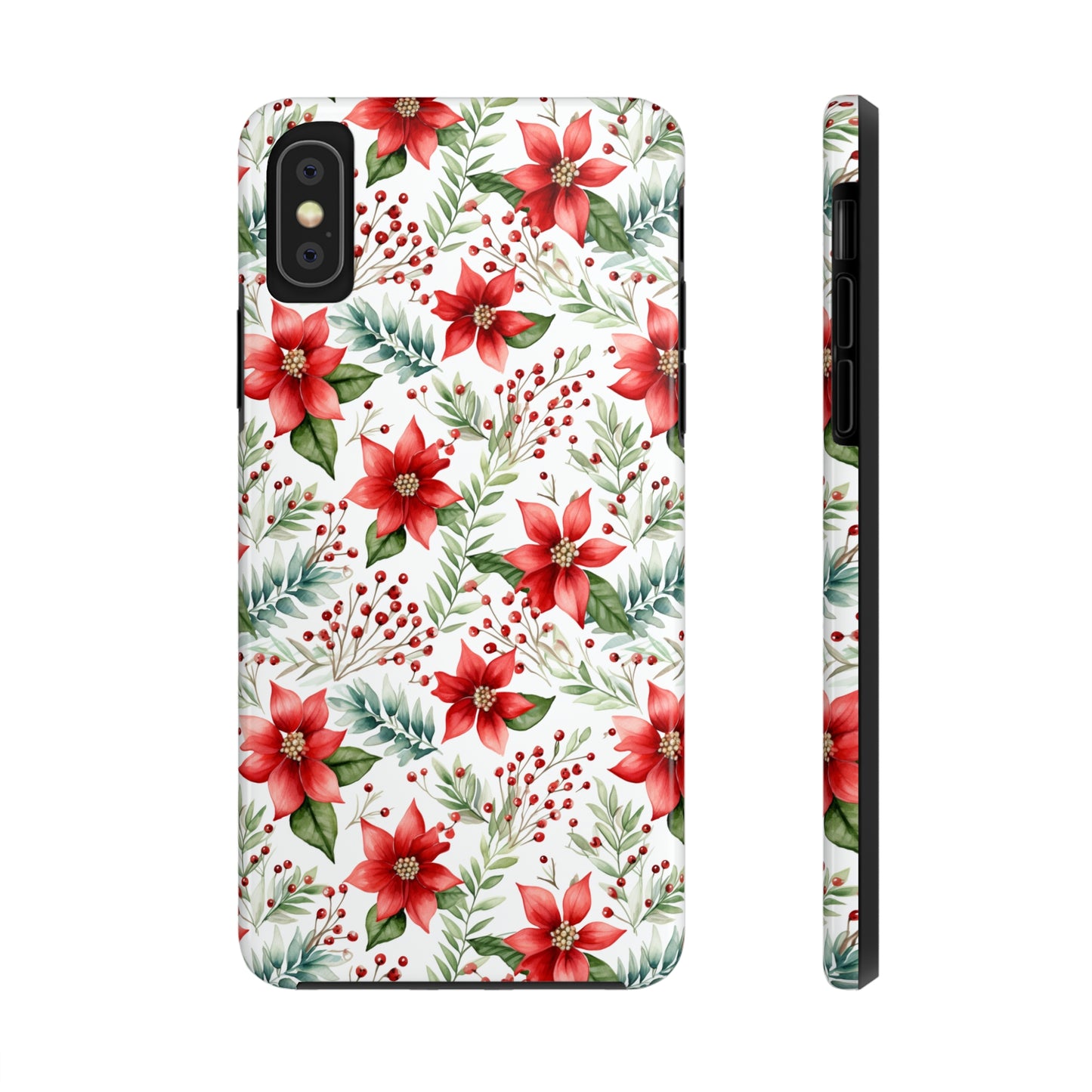 Christmas Poinsettia Phone Cases