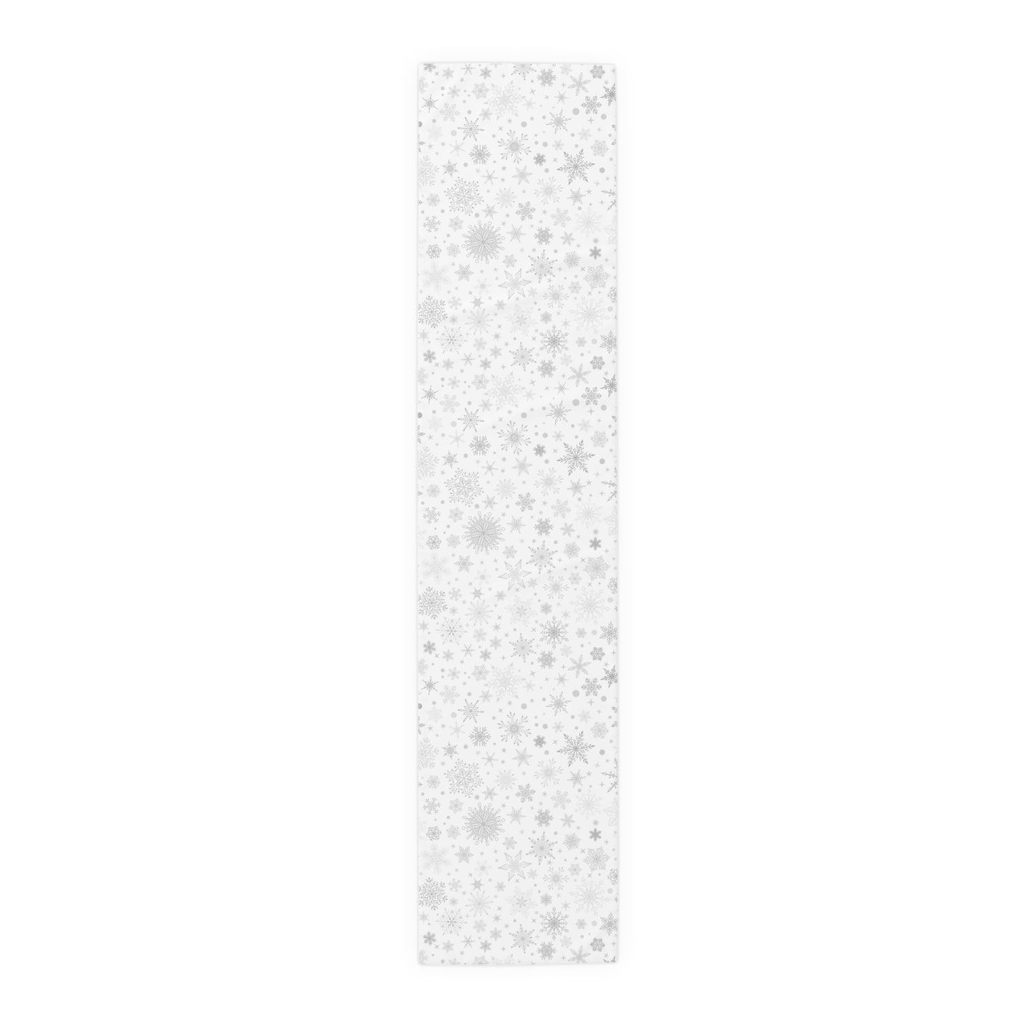 White Christmas Snowflake Table Runner