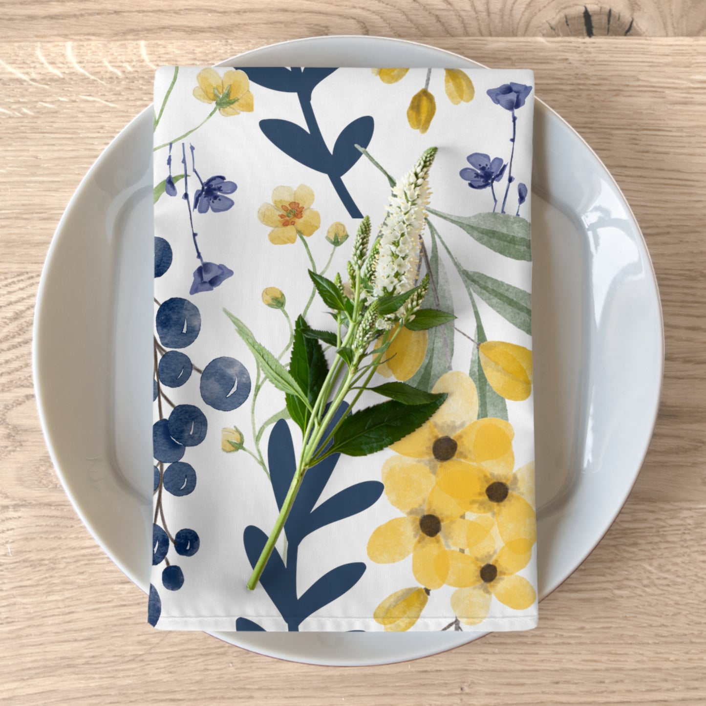 Floral Cloth Napkins / Set of 4
