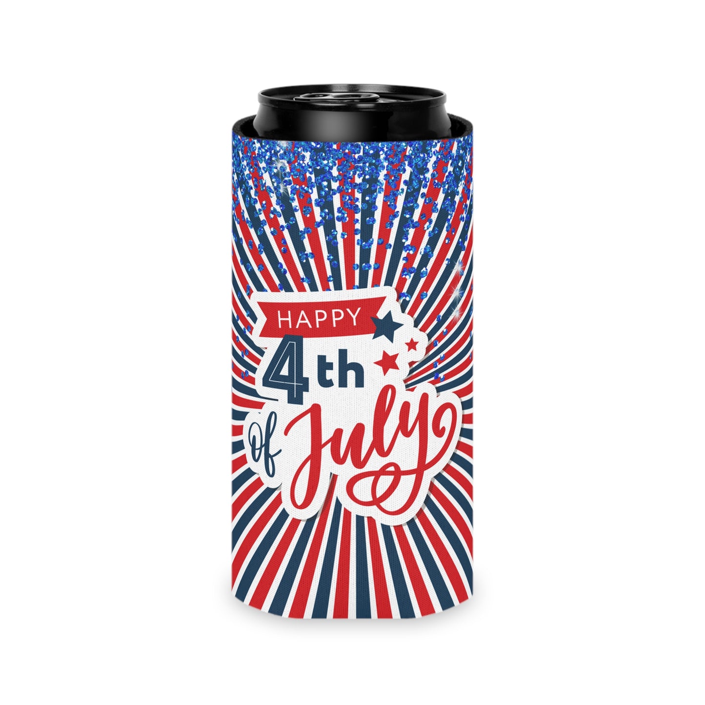 4th of july can cooler for independence day decor