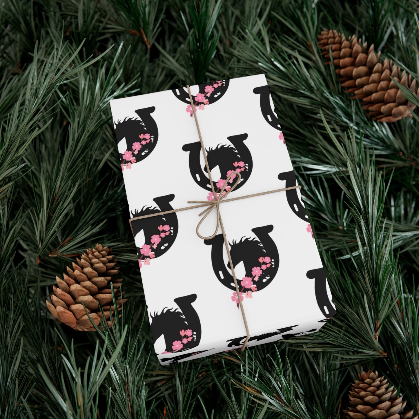 Horse Gift Wrap / Horseshoe Wrapping Paper