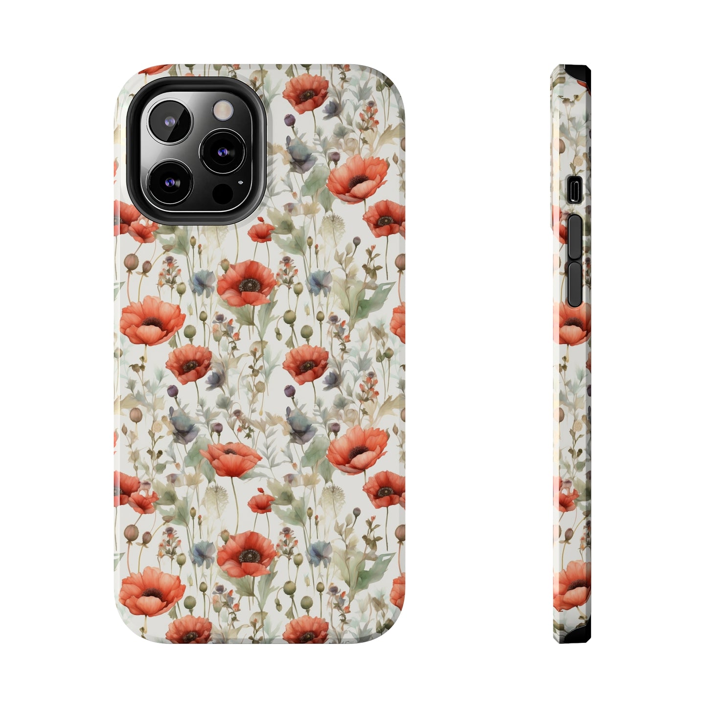 Watercolor Poppy Phone Case